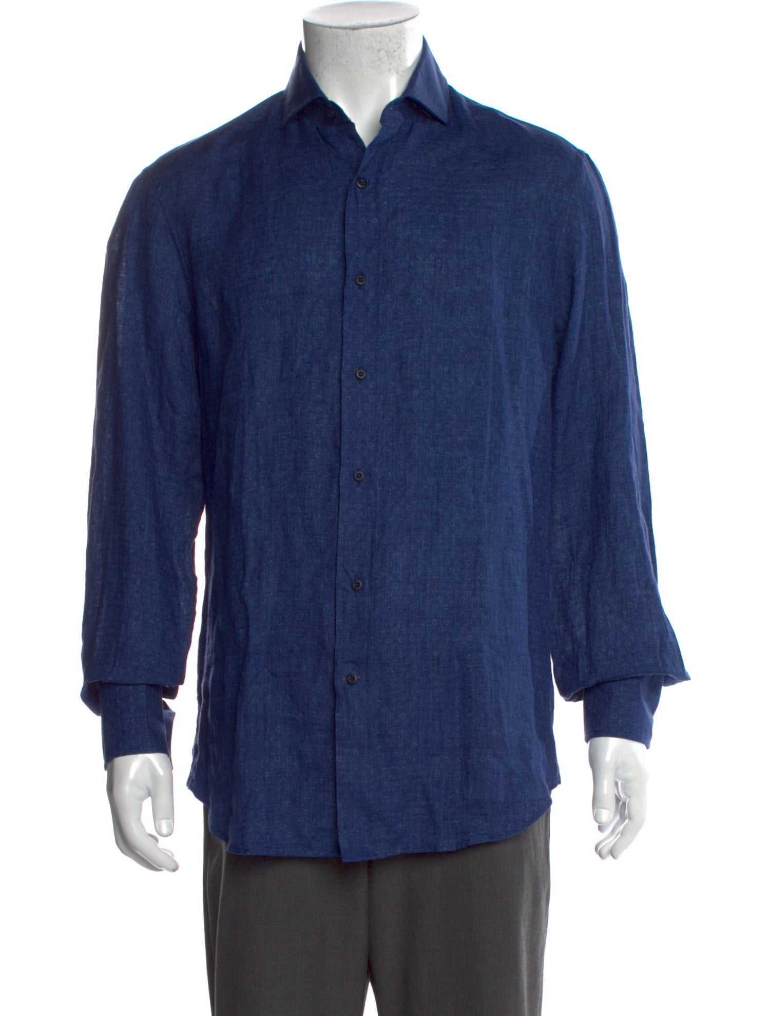 Brunello Cucinelli Linen Long Sleeve Shirt