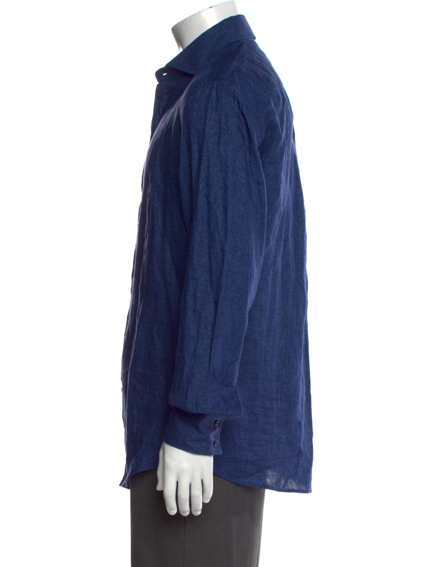 Brunello Cucinelli Linen Long Sleeve Shirt