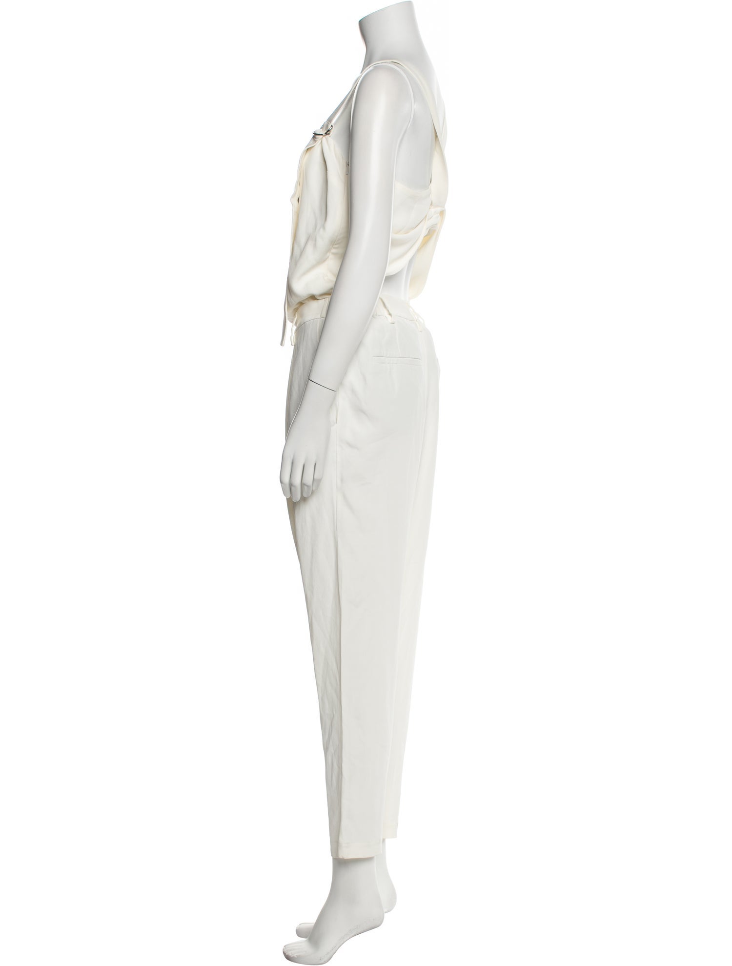 Brunello Cucinelli Silk Square Neckline Jumpsuit