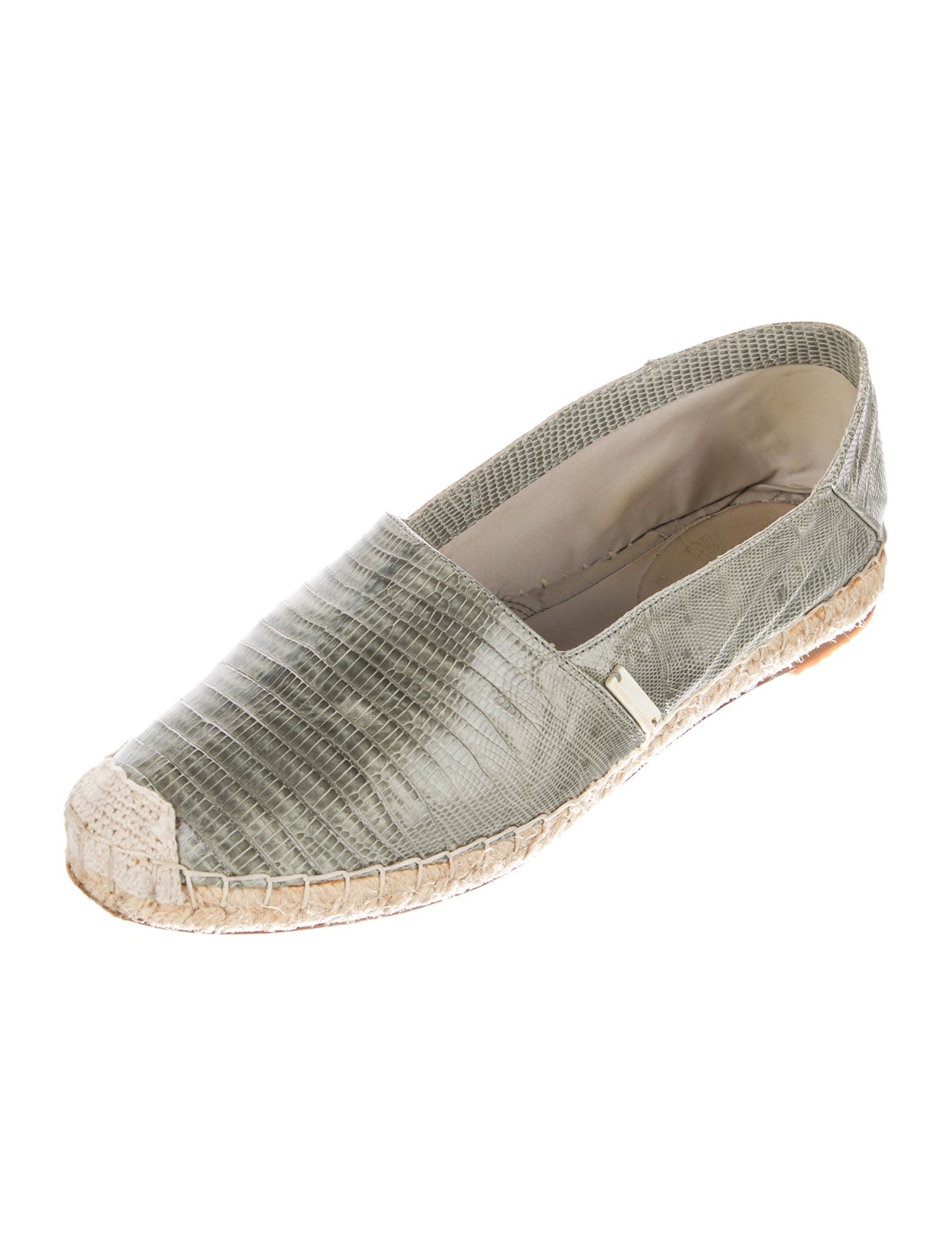 Brunello Cucinelli Lizard Colorblock Pattern Espadrilles