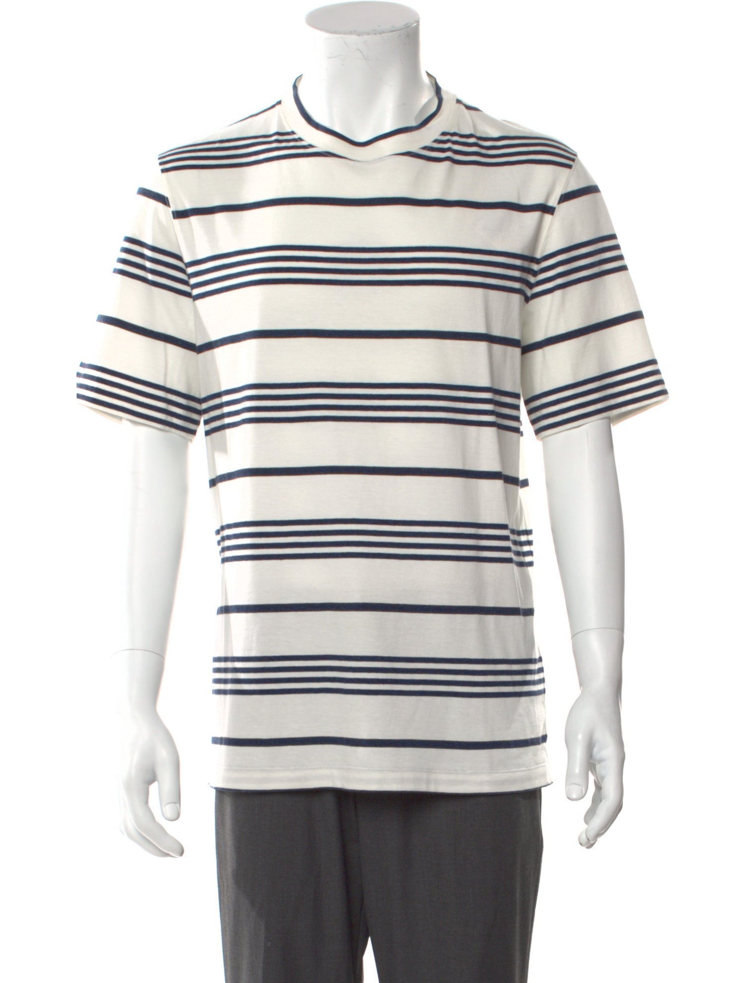 Brunello Cucinelli Striped Crew Neck T-Shirt w/ Tags