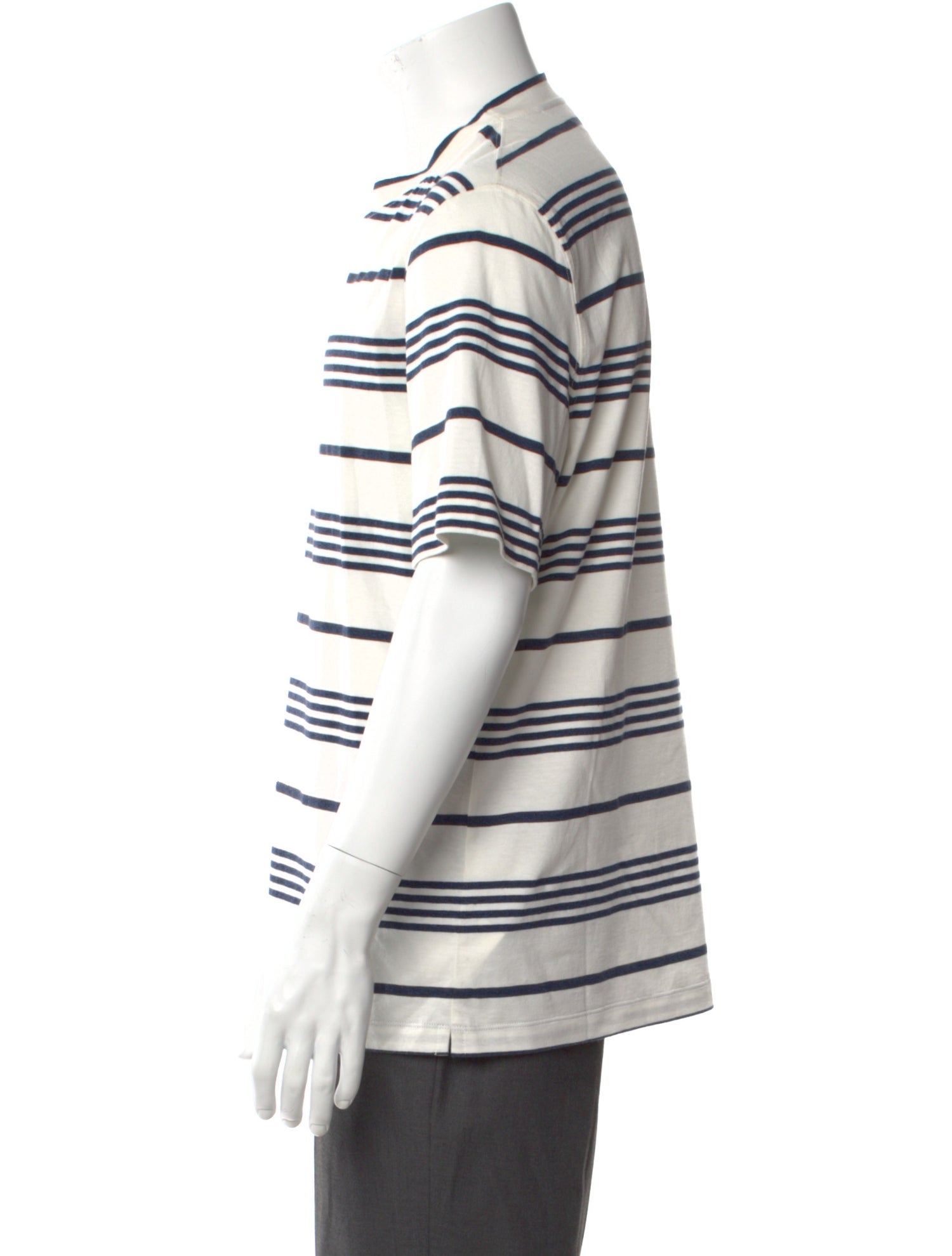 Brunello Cucinelli Striped Crew Neck T-Shirt w/ Tags