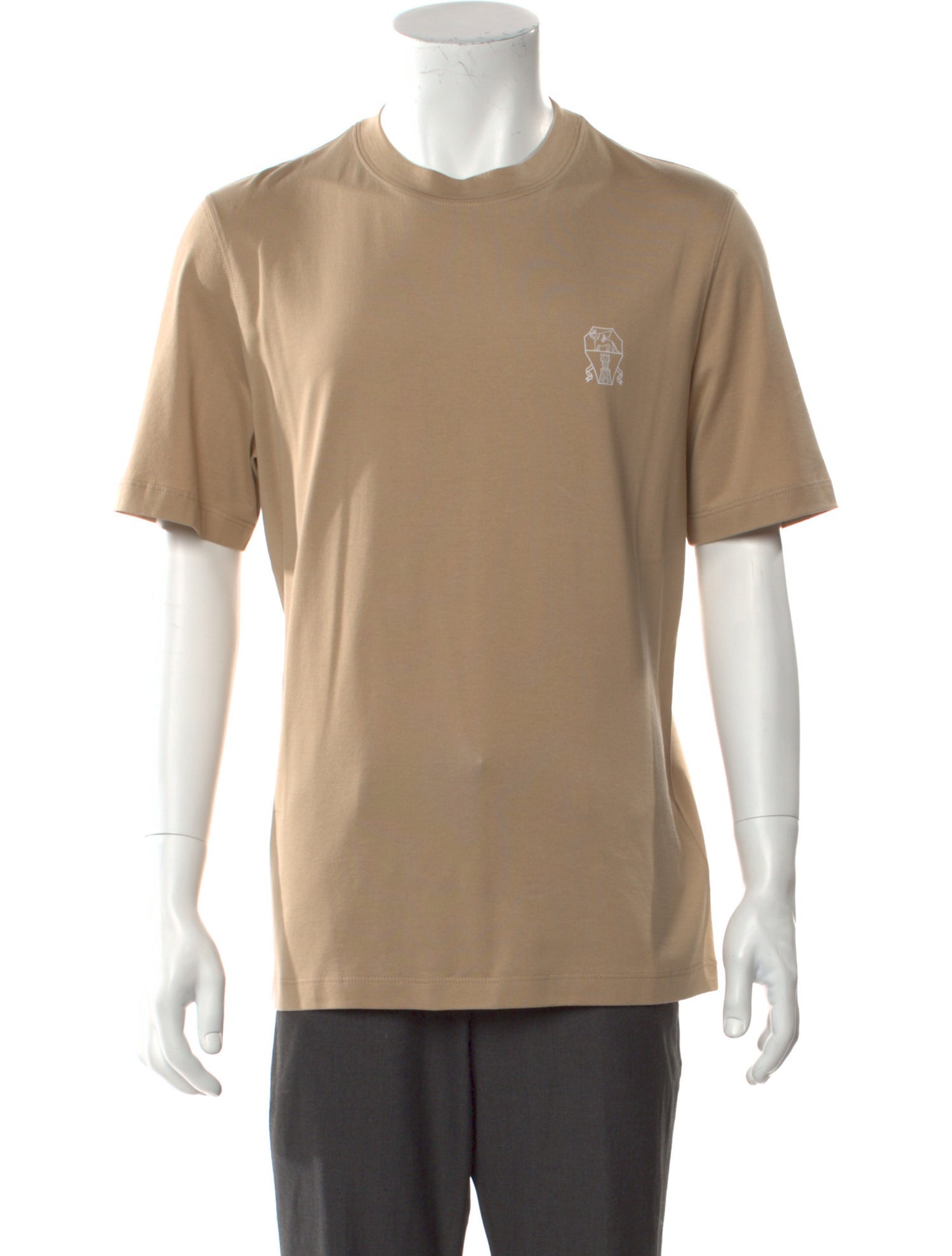 Brunello Cucinelli Linen Crew Neck T-Shirt w/ Tags