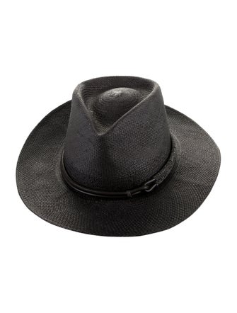 Brunello Cucinelli Straw Fedora Hat