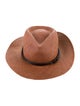 Brunello Cucinelli Straw Fedora Hat