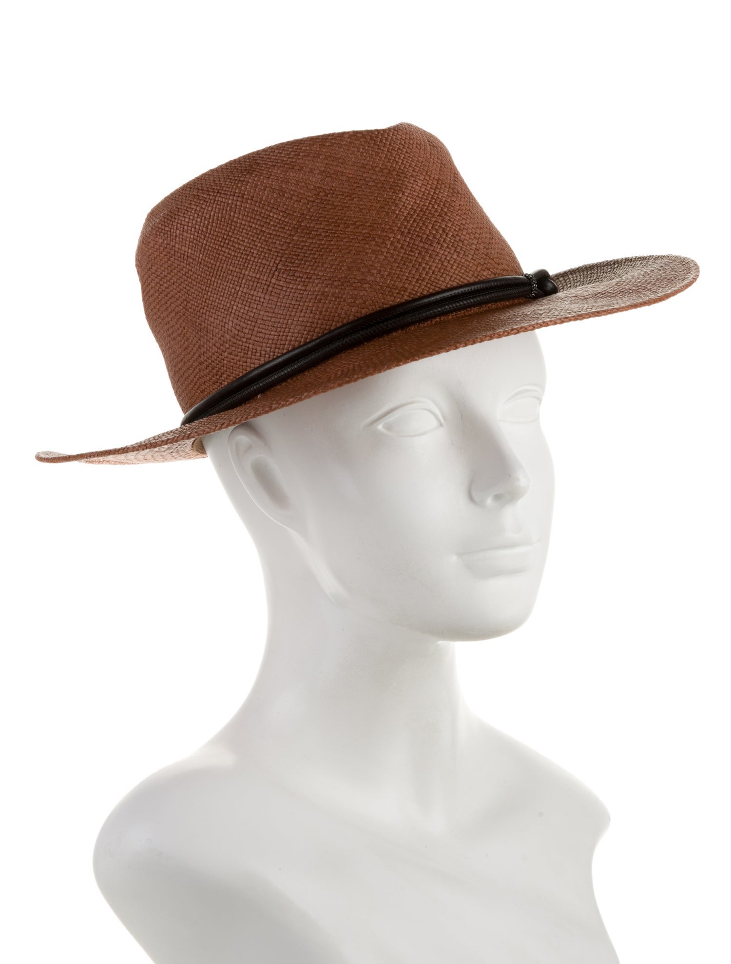 Brunello Cucinelli Straw Fedora Hat