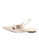 Brunello Cucinelli Leather Slingback Flats