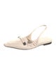 Brunello Cucinelli Leather Slingback Flats