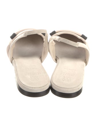 Brunello Cucinelli Leather Slingback Flats