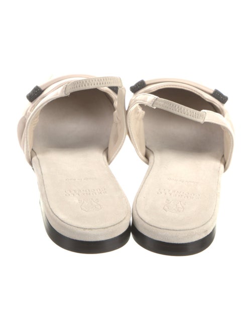 Brunello Cucinelli Leather Slingback Flats