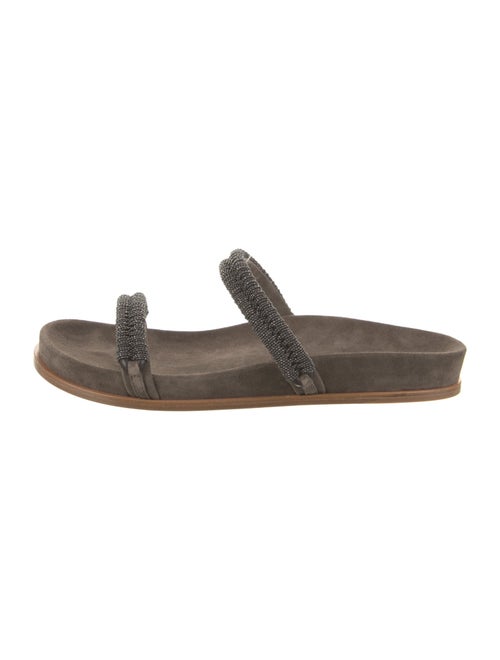 Brunello Cucinelli Suede Slides