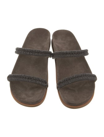 Brunello Cucinelli Suede Slides
