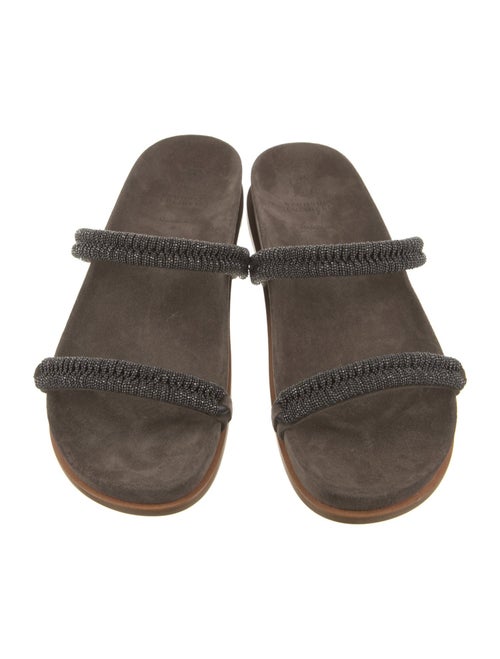 Brunello Cucinelli Suede Slides