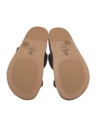 Brunello Cucinelli Suede Slides