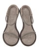 Brunello Cucinelli Suede Beaded Accents Slides
