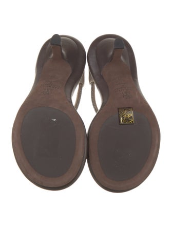 Brunello Cucinelli Suede Beaded Accents Slides