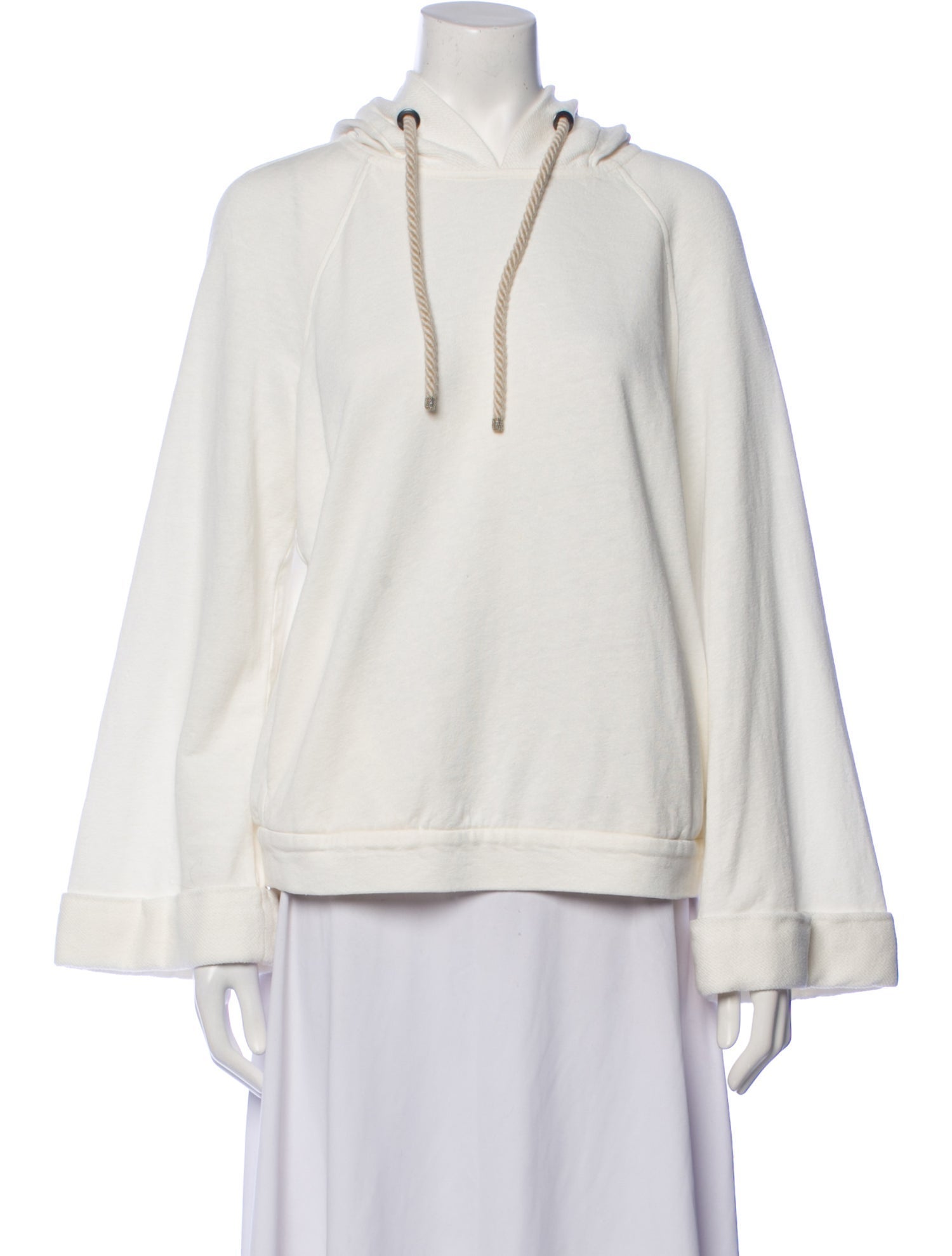 Brunello Cucinelli Linen V-Neck Sweatshirt