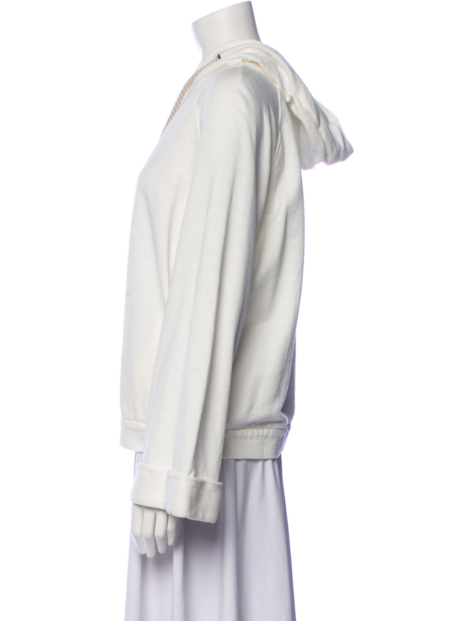 Brunello Cucinelli Linen V-Neck Sweatshirt