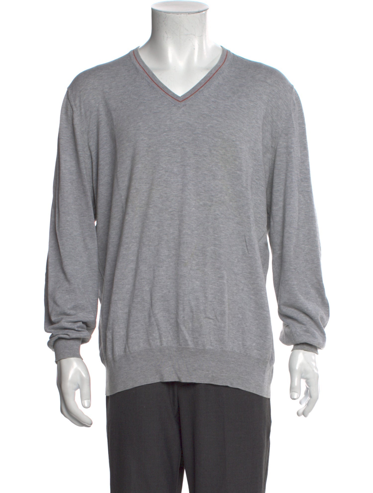 Brunello Cucinelli V-Neck Long Sleeve Pullover