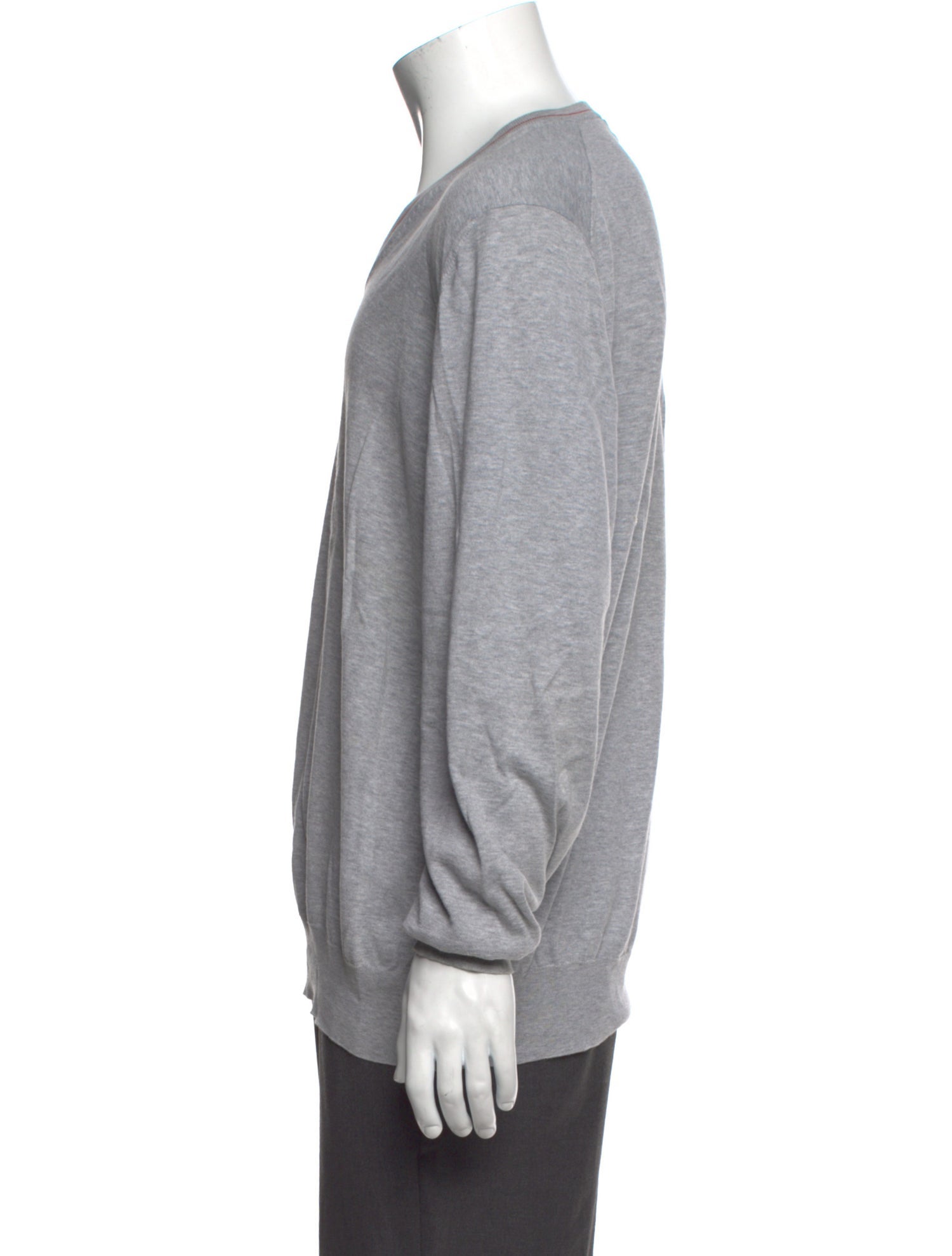 Brunello Cucinelli V-Neck Long Sleeve Pullover