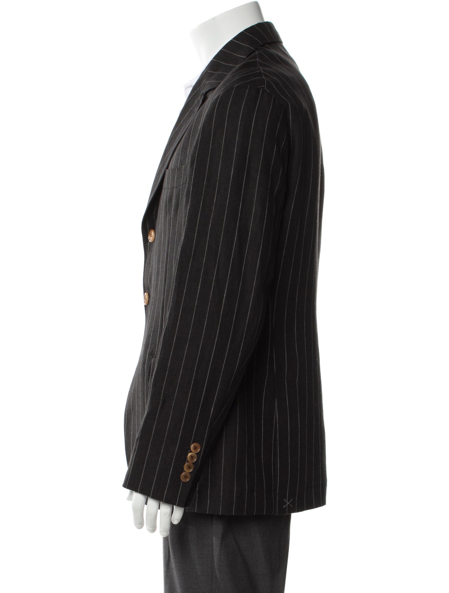 Brunello Cucinelli Linen Striped Blazer w/ Tags