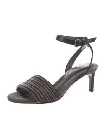 Brunello Cucinelli Monili Leather Sandals