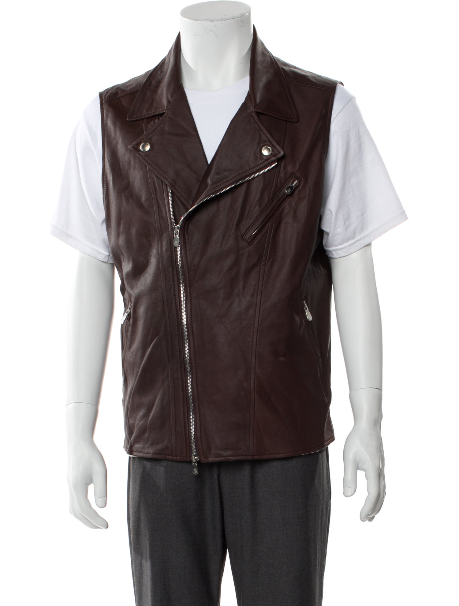 Brunello Cucinelli Leather Vest w/ Tags