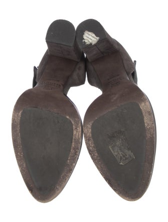 Brunello Cucinelli Monili Leather D'Orsay Pumps