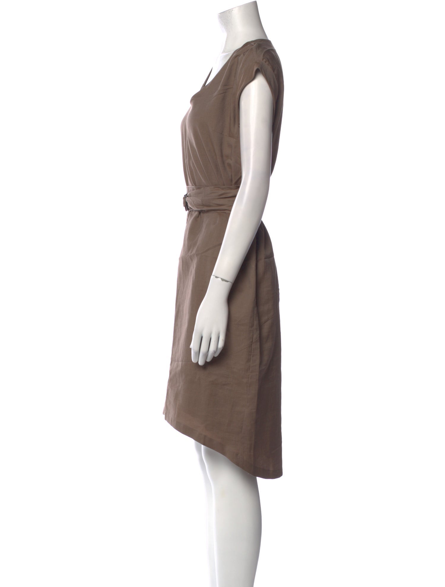 Brunello Cucinelli V-Neck Knee-Length Dress