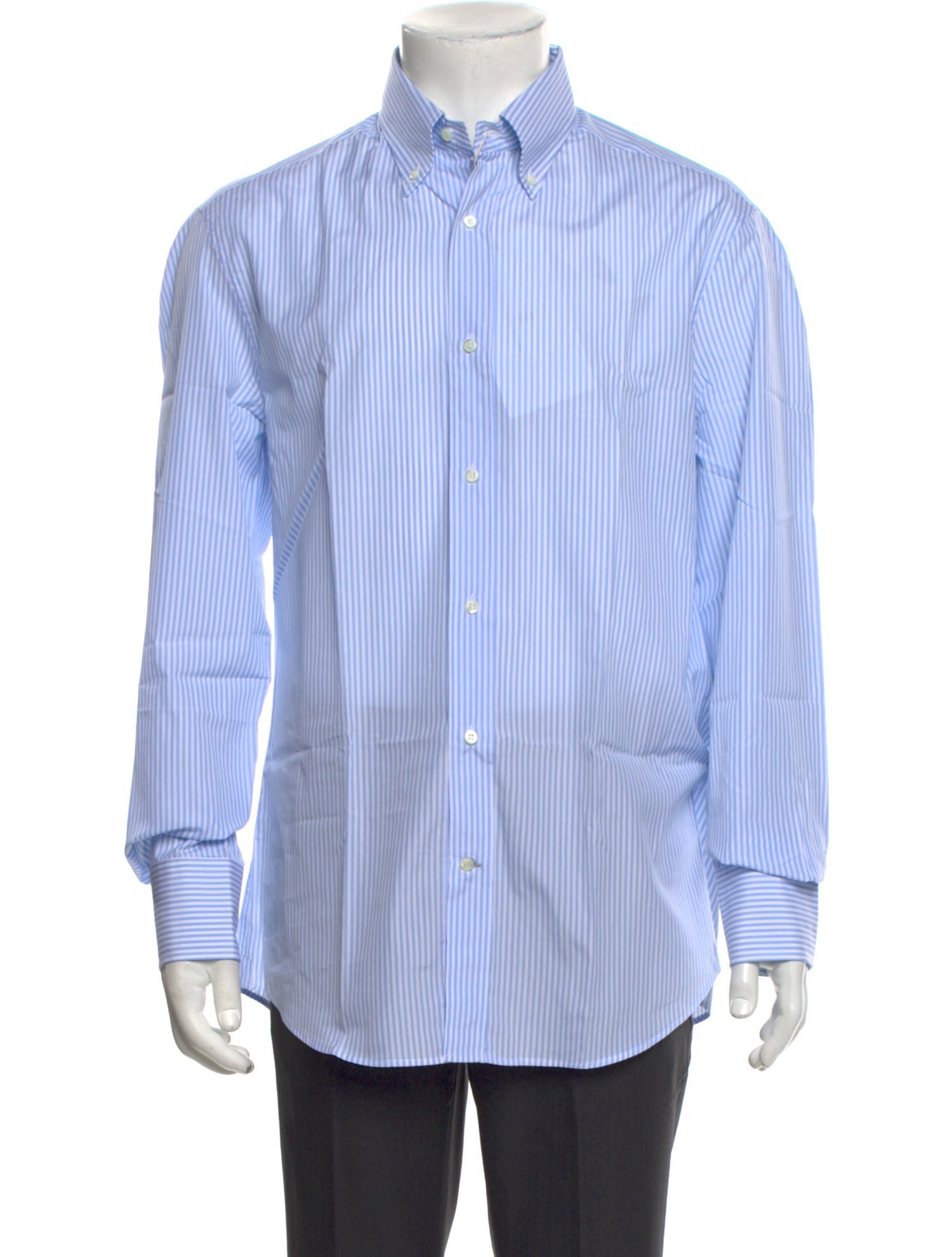 Brunello Cucinelli Striped Long Sleeve Dress Shirt w/ Tags