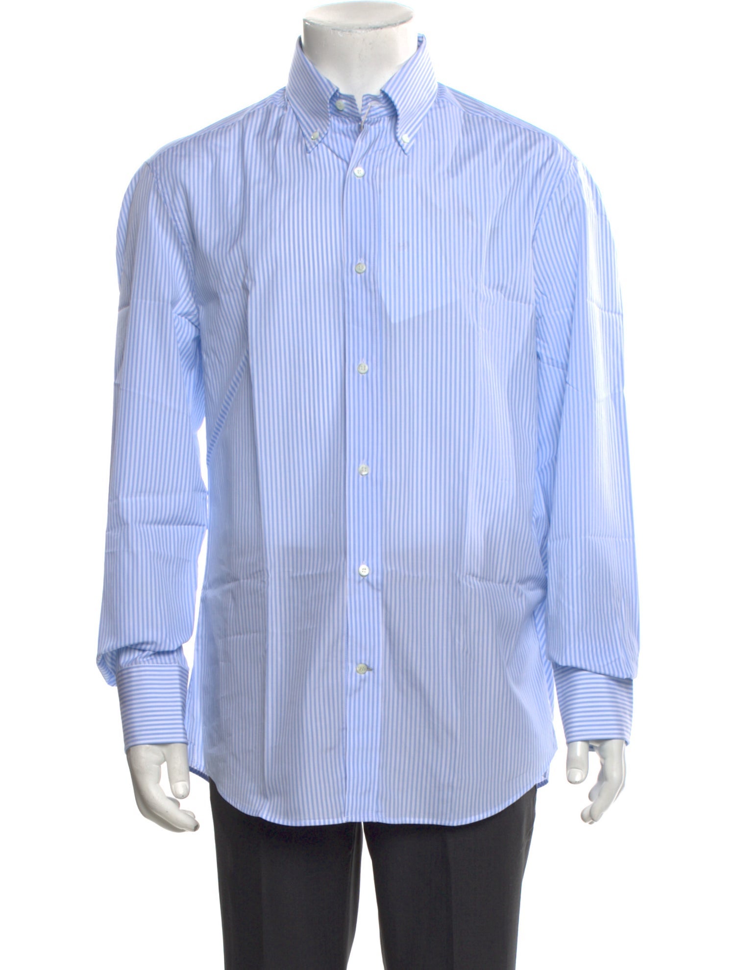 Brunello Cucinelli Striped Long Sleeve Dress Shirt w/ Tags