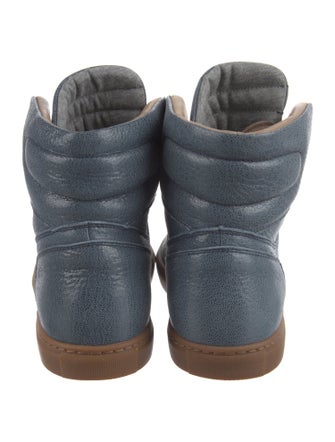 Brunello Cucinelli Leather Wedge Sneakers