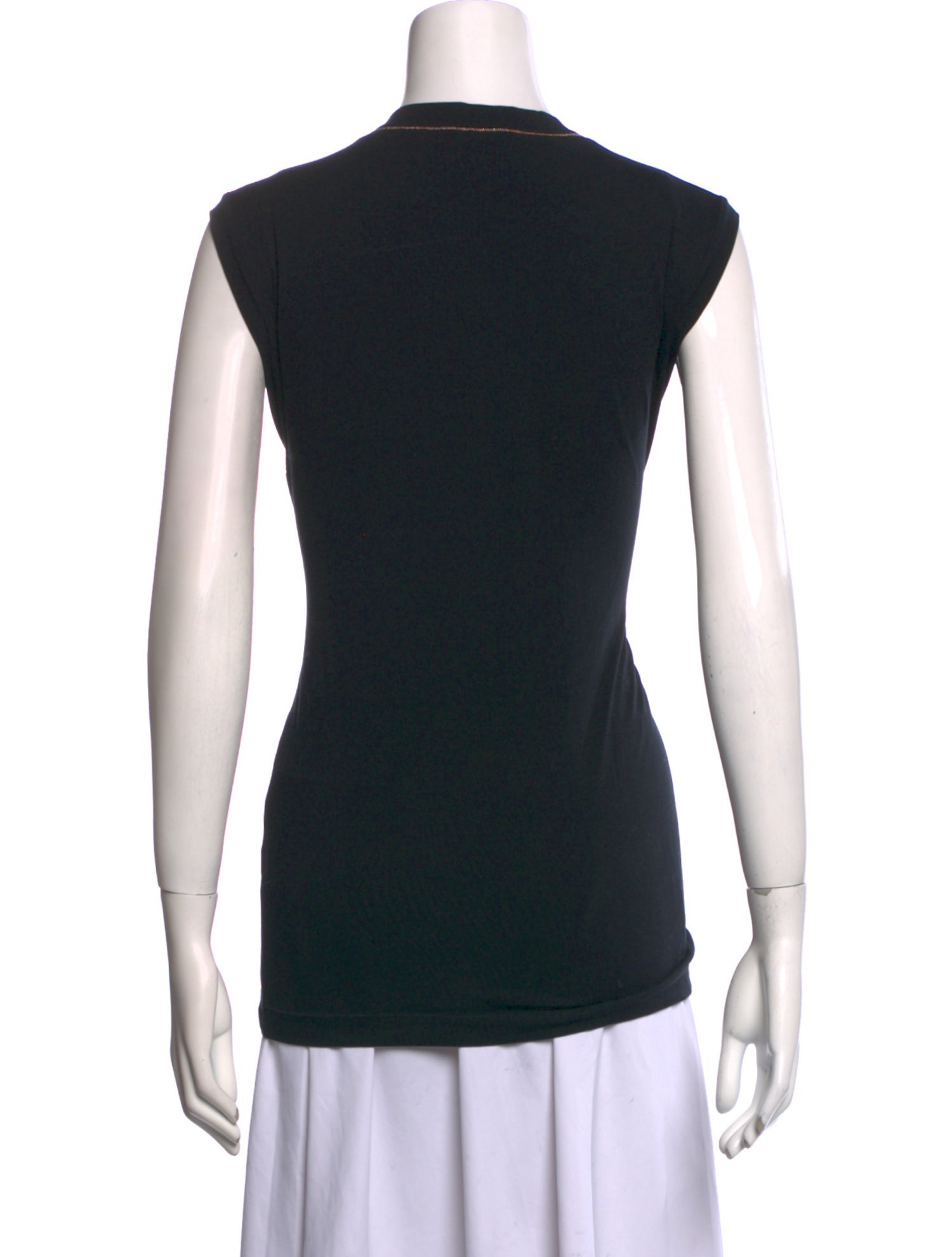 Brunello Cucinelli V-Neck Short Sleeve Tank Top