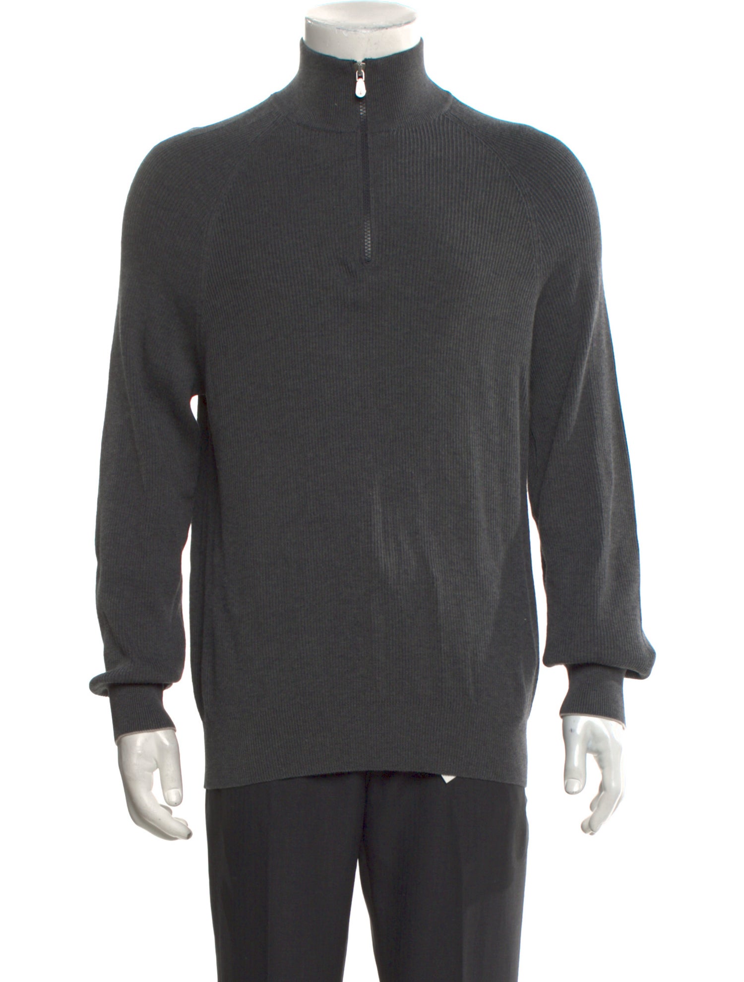 Brunello Cucinelli Turtleneck Long Sleeve Polo Sweater w/ Tags