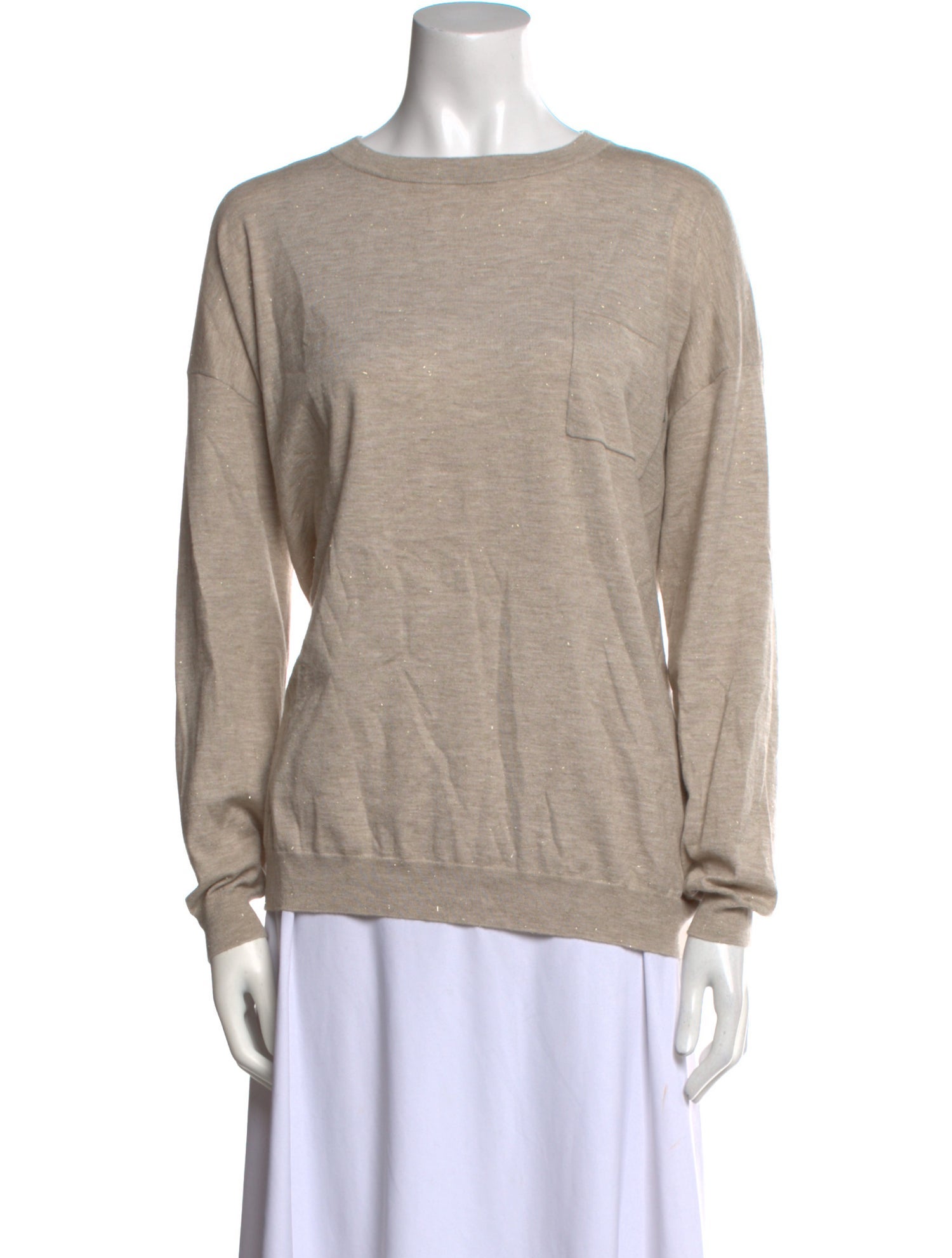 Brunello Cucinelli Cashmere Crew Neck Sweatshirt