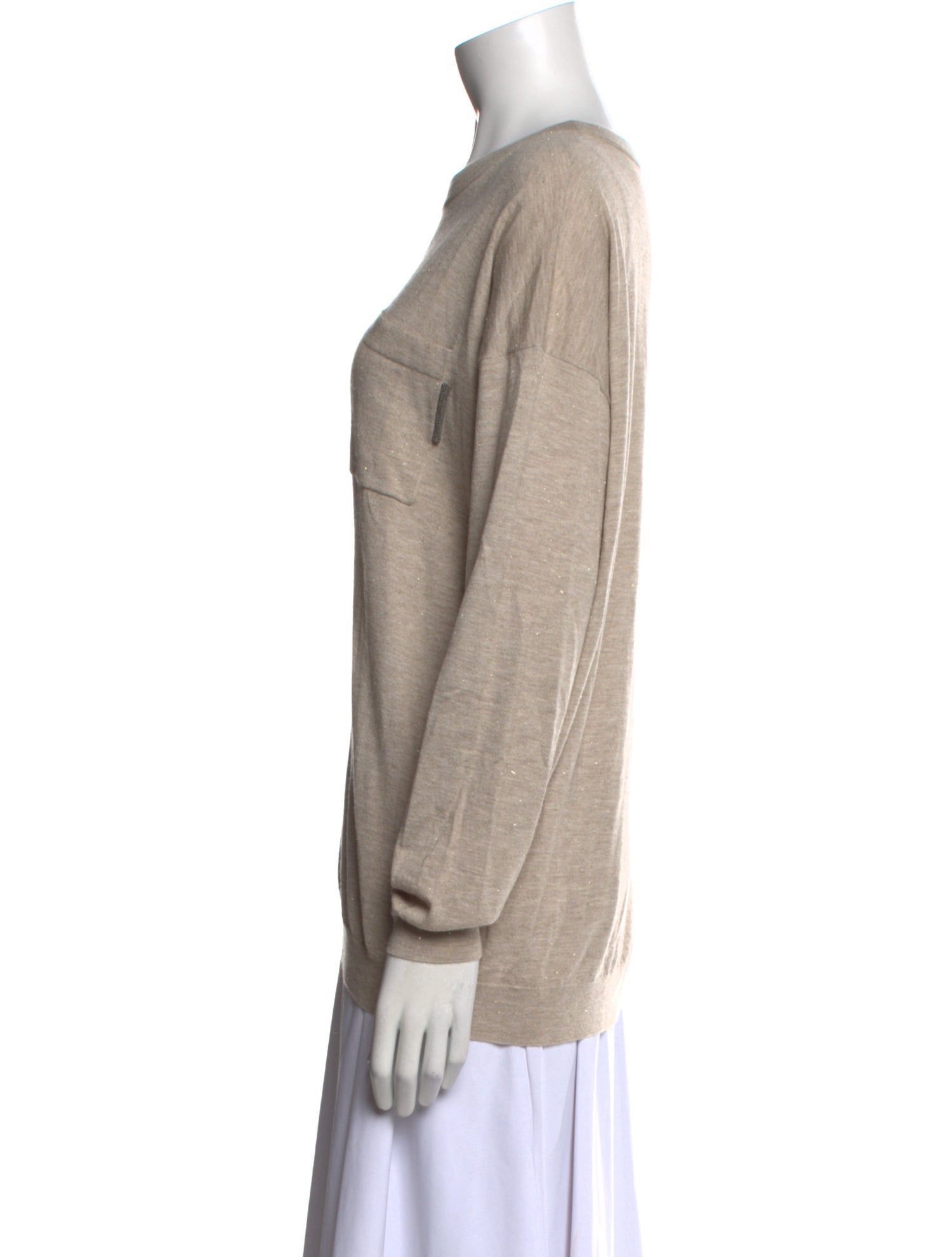 Brunello Cucinelli Cashmere Crew Neck Sweatshirt