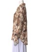 Brunello Cucinelli Silk Printed Button-Up Top