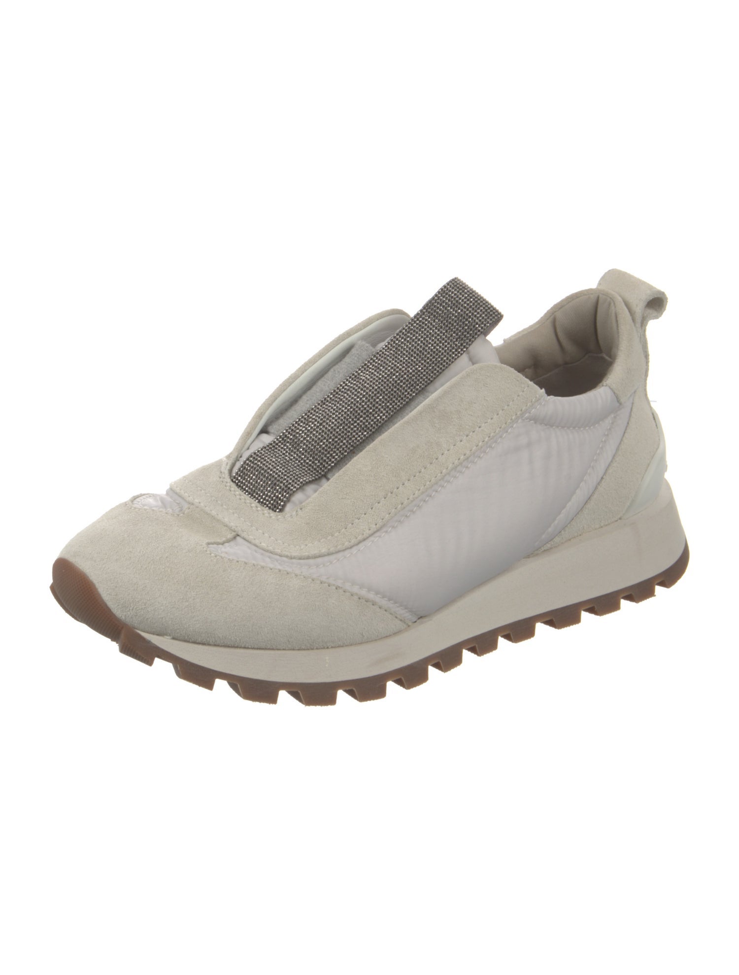 Brunello Cucinelli Monili Suede Sneakers