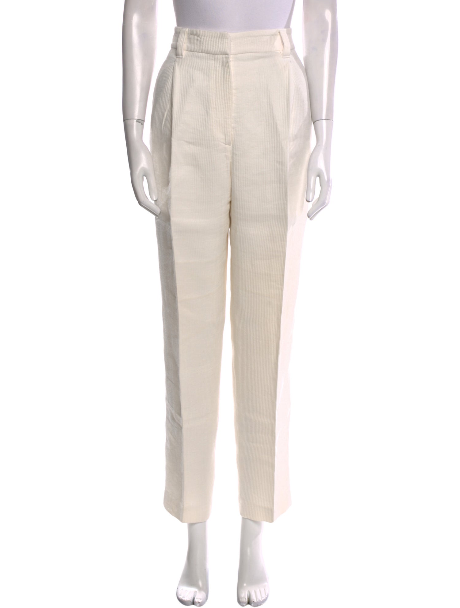 Brunello Cucinelli Linen Straight Leg Pants
