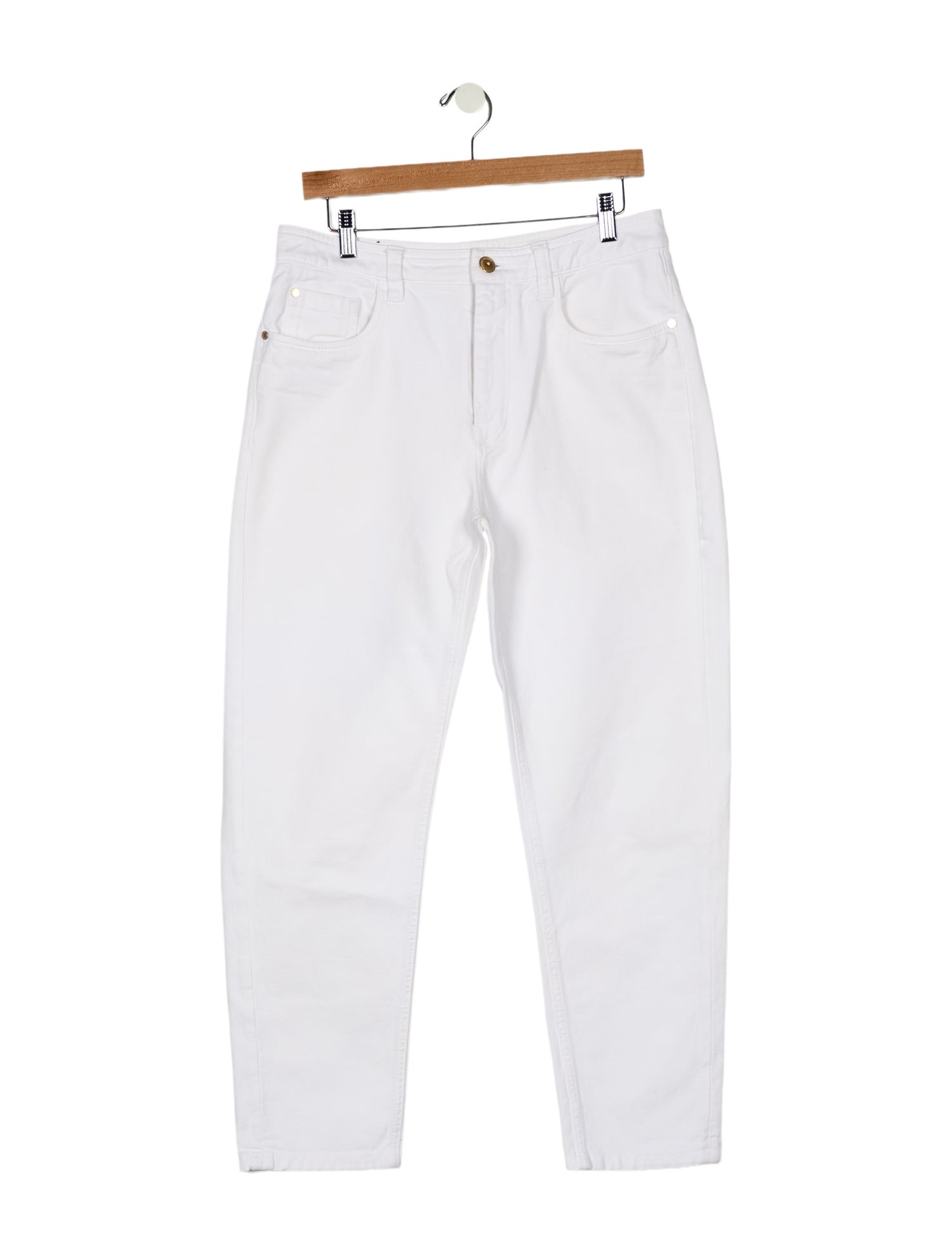 Brunello Cucinelli High-Rise Straight Leg Jeans