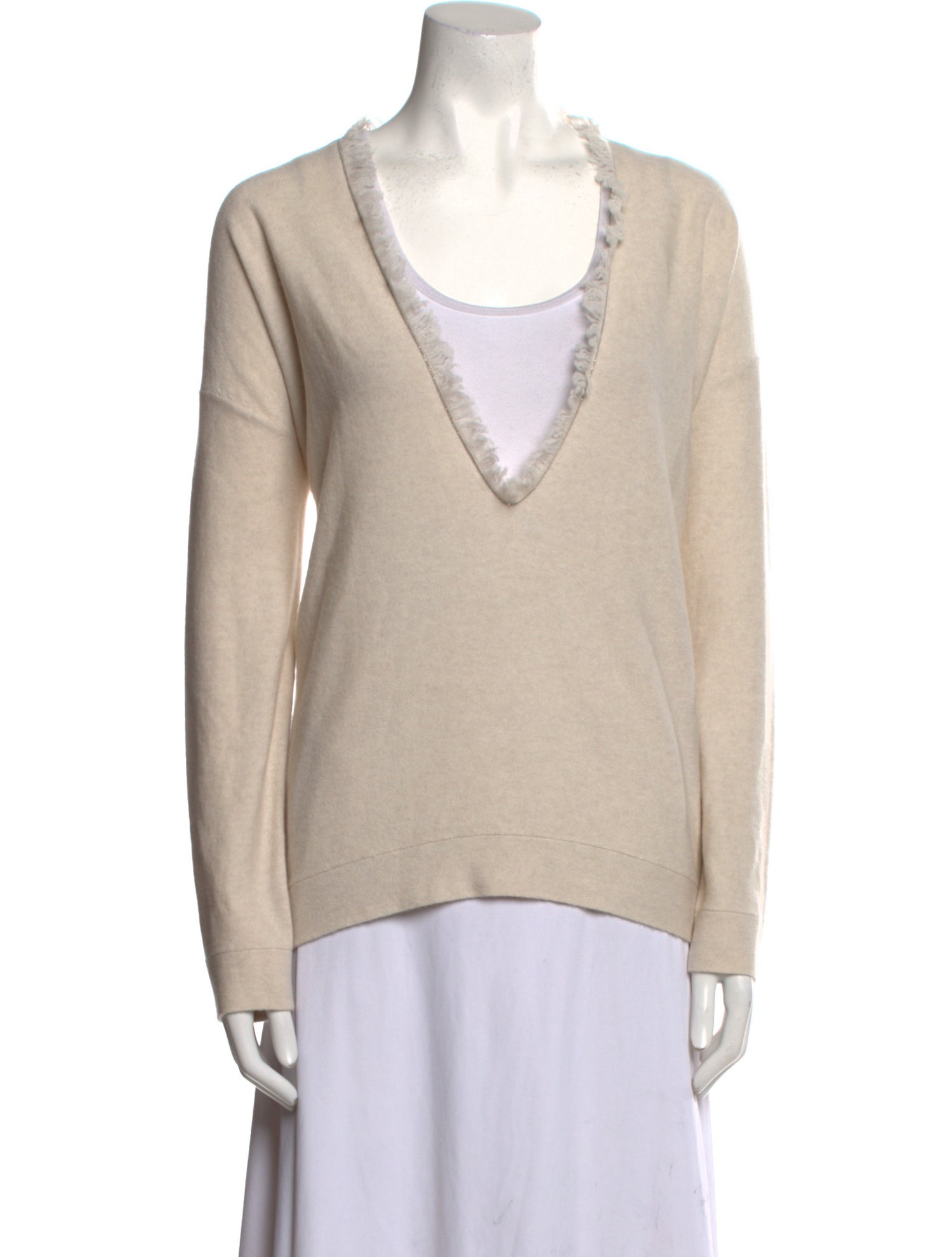 Brunello Cucinelli Cashmere V-Neck Sweater