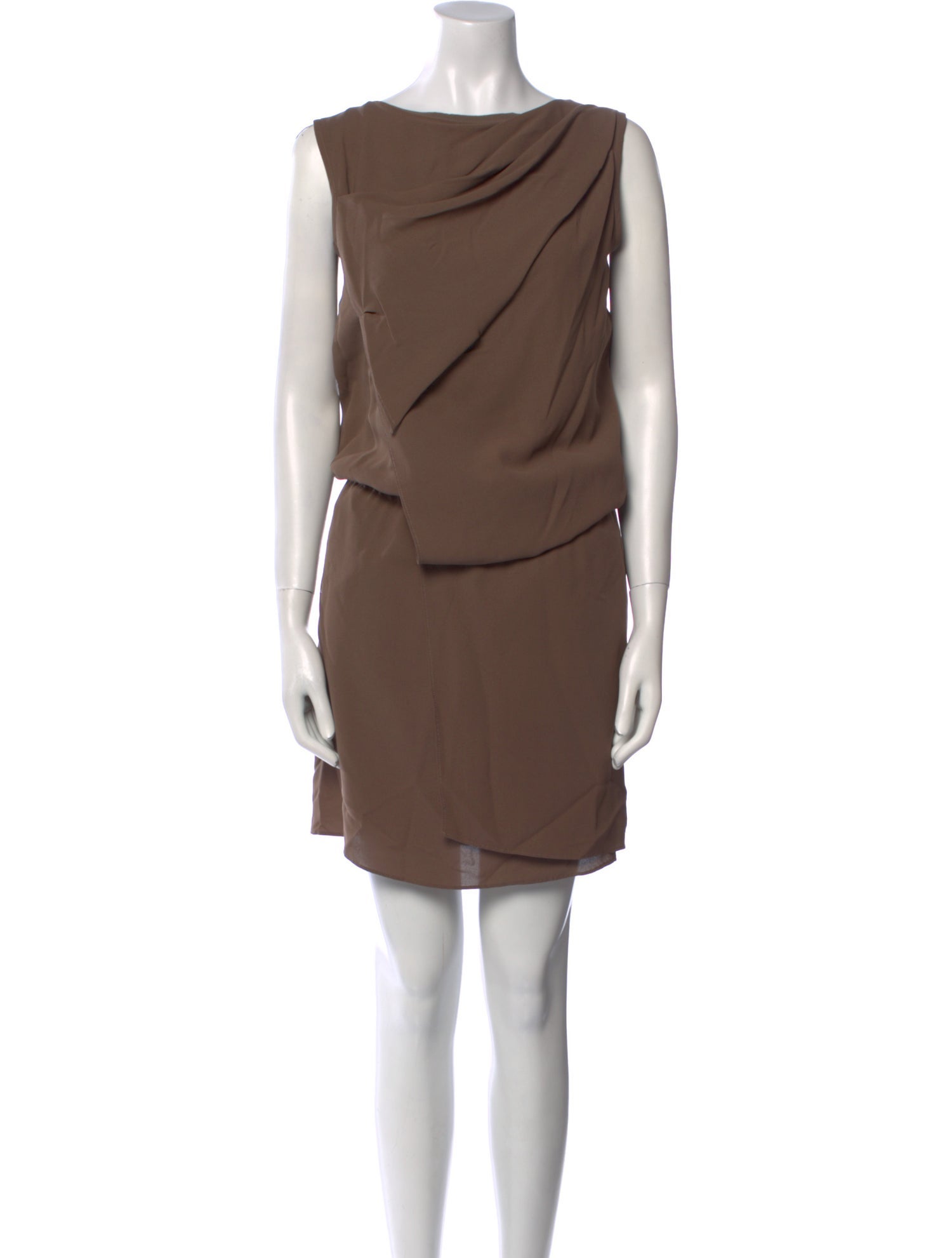 Brunello Cucinelli Cowl Neck Mini Dress