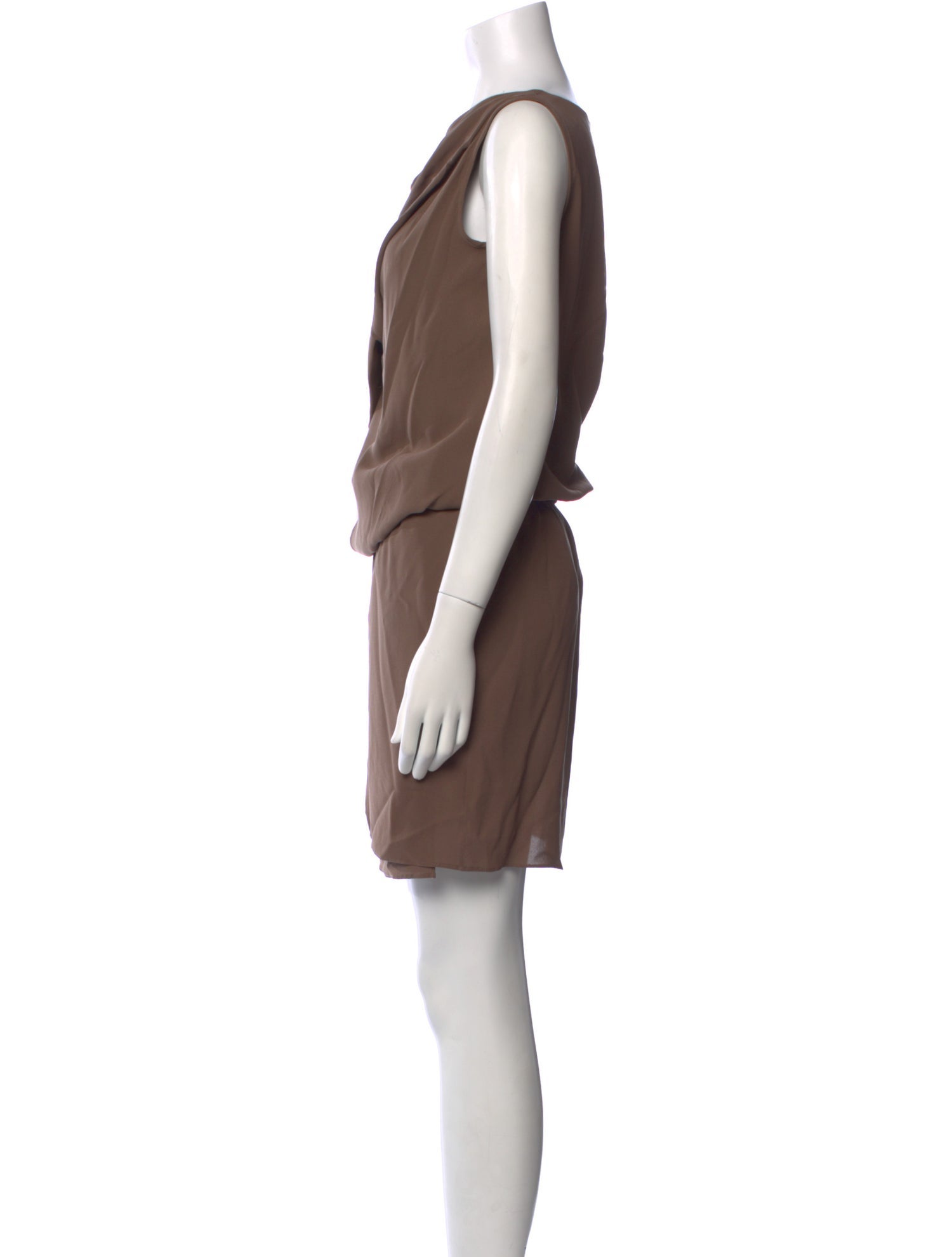 Brunello Cucinelli Cowl Neck Mini Dress