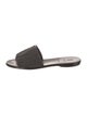 Brunello Cucinelli Leather Beaded Accents Slides