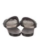 Brunello Cucinelli Leather Beaded Accents Slides