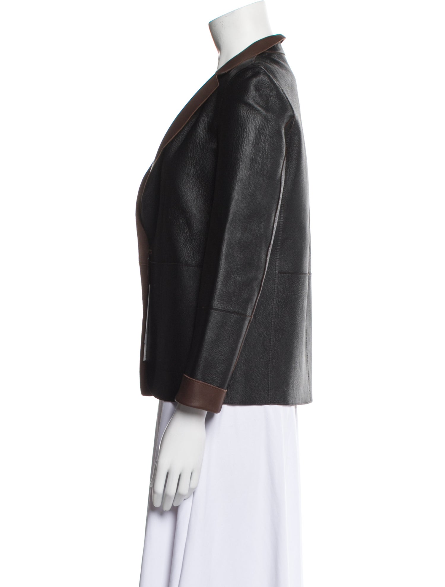 Brunello Cucinelli Leather Blazer