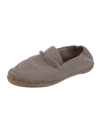 Brunello Cucinelli Monili Suede Espadrilles