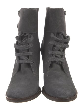 Brunello Cucinelli Suede Lace-Up Boots