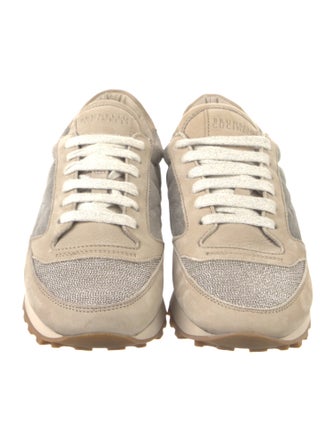 Brunello Cucinelli Monili Suede Sneakers
