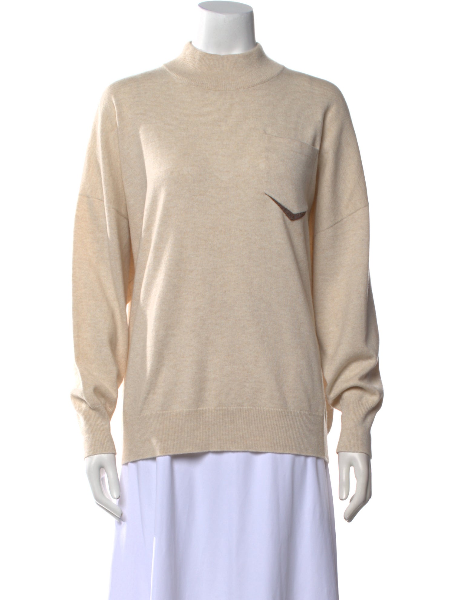 Brunello Cucinelli Cashmere Mock Neck Sweater